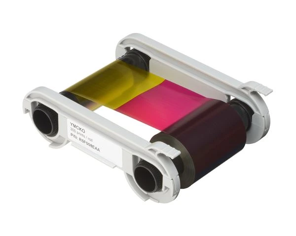 5 panel color ribbon YMCKO for Evolis printers