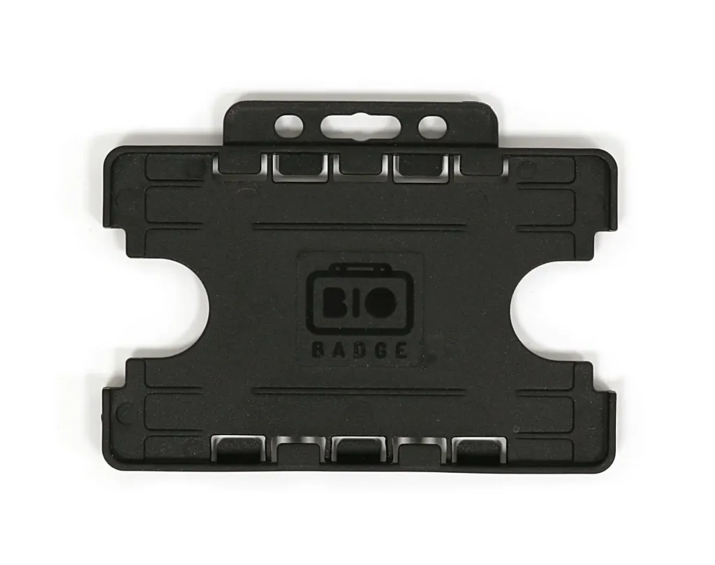 Open badge holder - horizontal